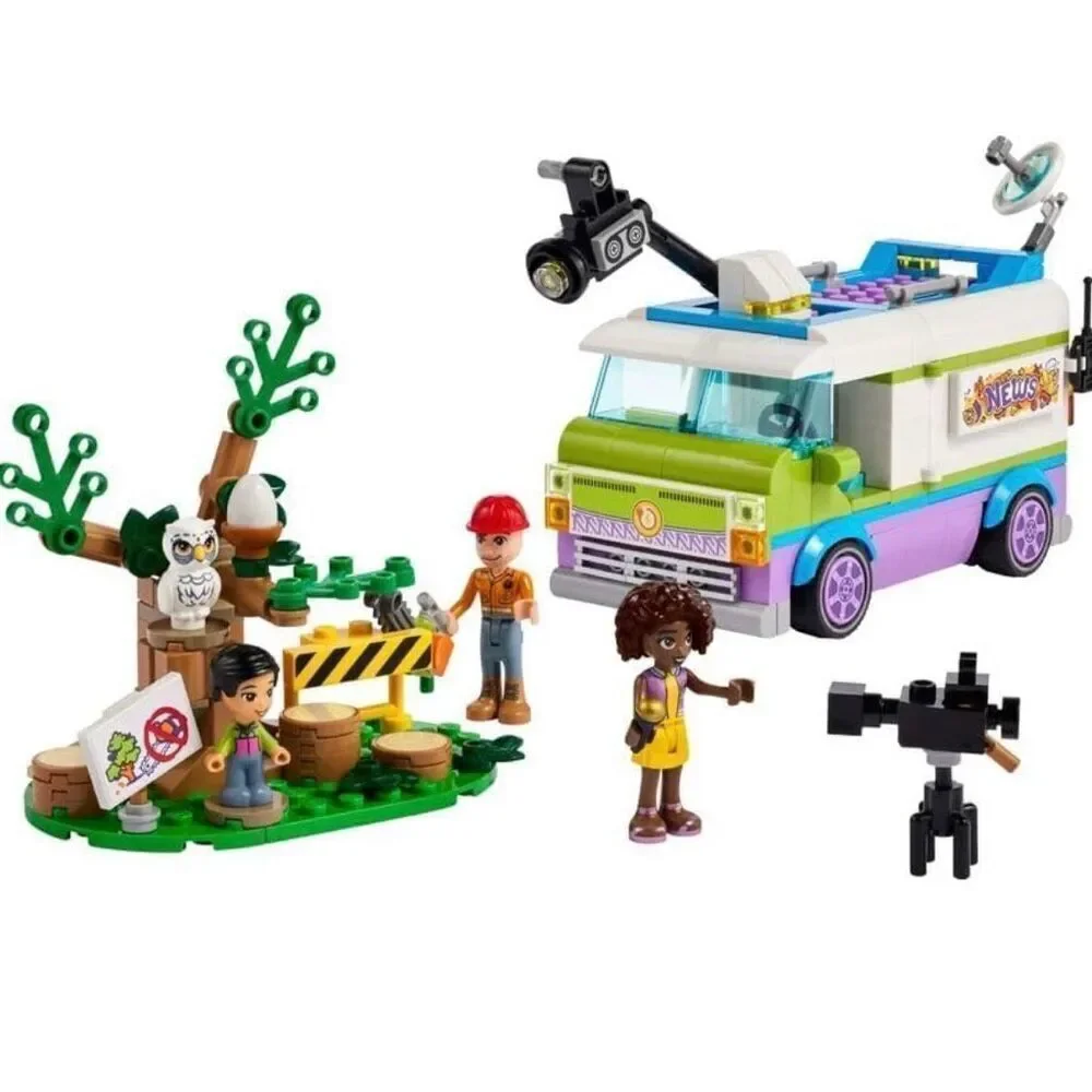 Lego 41749 Friends Message Car, Animal Rescue Toy Set, Film and Report News with